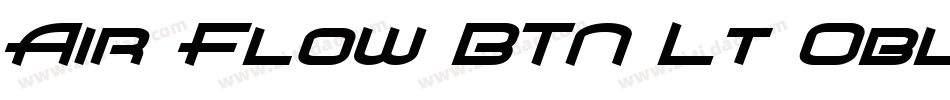 Air Flow BTN Lt Oblique字体转换
